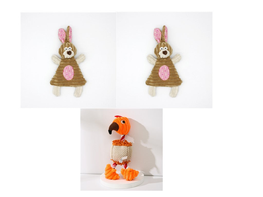 Gioco per Animali Domestici a Forma di Asino Giocattolo da Masticare in Corduroy per Cani Cuccioli con Squeak Morbido Osso di Peluche Gioco Molare per Cani Gioco per Addestramento Cani