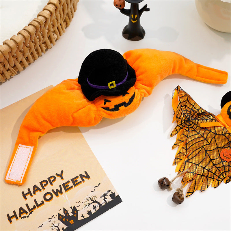 Gilet Zucca di Halloween per Cani Gatti Costume Festivo per Animali Domestici Imbracatura Divertente Abbigliamento di Ringraziamento Natale per Piccoli Animali