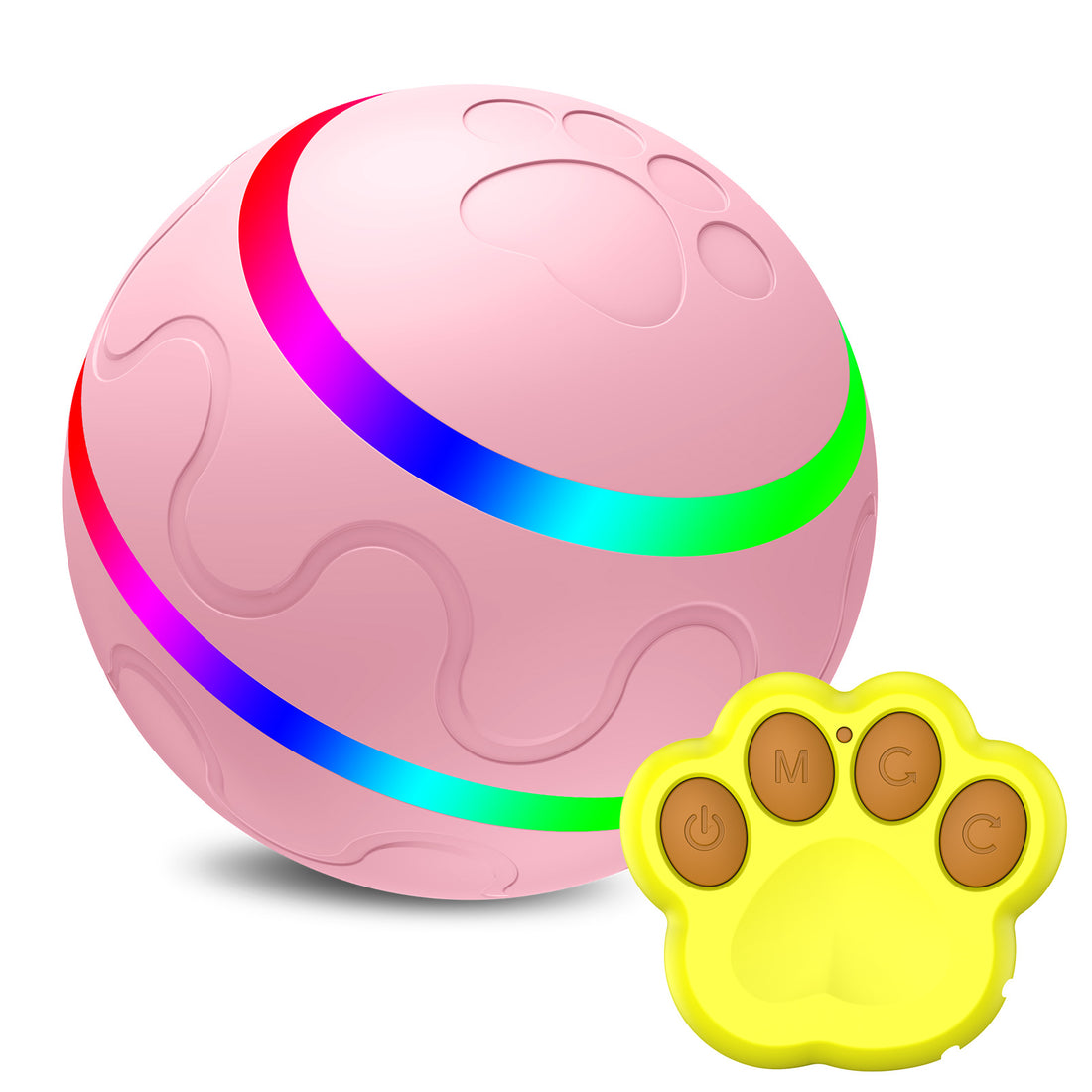 Pet New Cat Wicked Ball Toy, Palla Intelligente USB, Giocattolo Gatto con Sfera Rotante Automatica