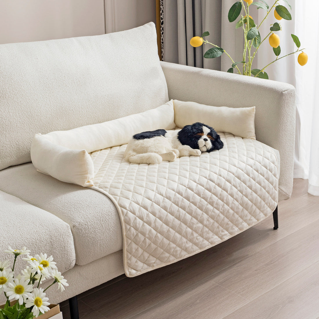 Divano letto per cani da compagnia, cucce per cani di taglia grande, cuscino caldo per gatti, tappetino, protettore per mobili, divano per cani