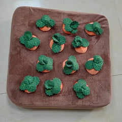 Giocattolo per cani da compagnia Carota Peluche Giocattolo da masticare vegetale per cani Tappeto annusatoio per cani e gatti Giocattolo da masticare resistente per cuccioli Accessori per cani