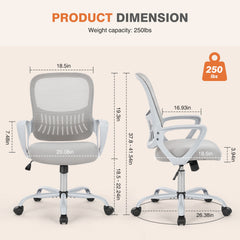 Tall Office Chair For Standing Desk With Adjustable Foot Ring,Counter Height Office Chairs