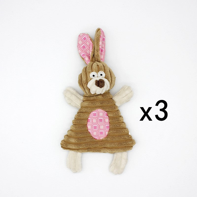 Gioco per Animali Domestici a Forma di Asino Giocattolo da Masticare in Corduroy per Cani Cuccioli con Squeak Morbido Osso di Peluche Gioco Molare per Cani Gioco per Addestramento Cani