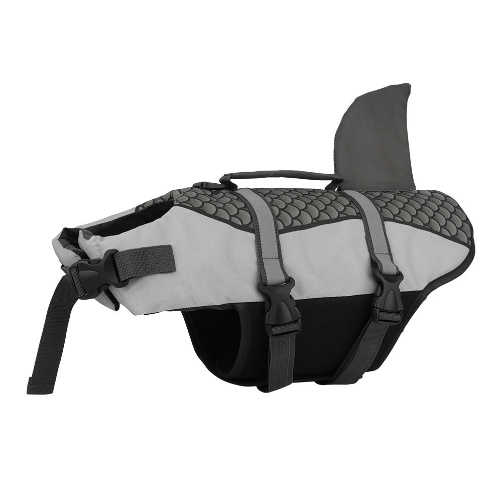 Giacca di salvataggio per cani da nuoto, gilet, vestiti, giubbotto di salvataggio, collare, pettorina, animali domestici, nuoto, costumi da bagno estivi, squame di squalo, prodotti per animali domestici