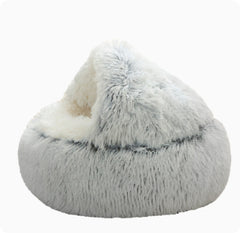 Cuccia per Gatti Semichiusa Quattro Stagioni Universale Guscio a Conchiglia Nido per Cuccioli Piccoli Forniture Invernali per Animali Domestici