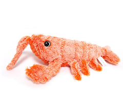 Giocattolo per Animali Domestici Gamberetto Elettrico Saltellante Ricarica USB Simulazione Aragosta Divertente Gatto Peluche Giocattolo per Animali Domestici