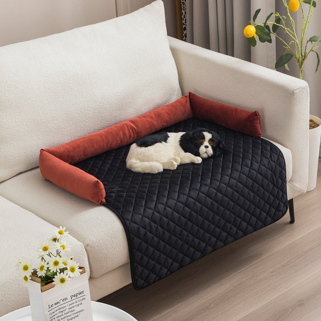Divano letto per cani da compagnia, cucce per cani di taglia grande, cuscino caldo per gatti, tappetino, protettore per mobili, divano per cani