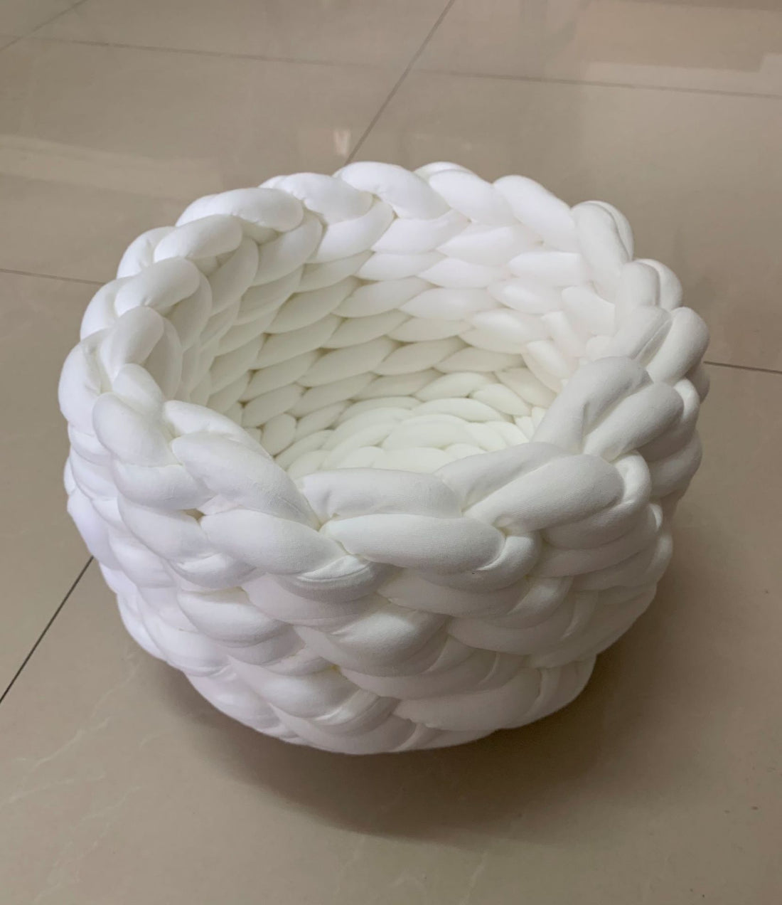 Cuccia per Gatti, Cuscino Morbido in Peluche Lungo, Tappeto Caldo per Animali Domestici, Carino Cuccia per Gatti, Letto Cesto Rotondo Soffice, Tocco Confortevole, Prodotti per Animali Domestici