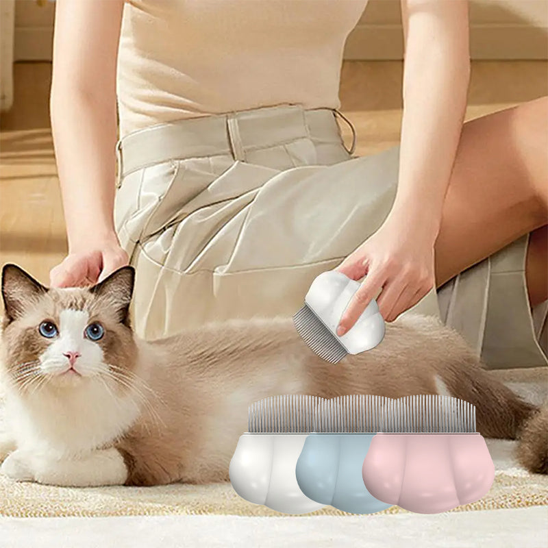 Pettine per toelettatura cani Pettine comodo per piccoli pidocchi e pulci universale Spazzola per muta Pettine a conchiglia Rimuove i nodi per cani conigli Prodotti per animali domestici