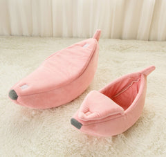 Cuccia per cani Pet House a forma di banana, tenera cuccia per animali domestici, nido, divanetto caldo per cani, letto per dormire