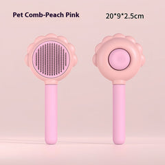 Spazzola per cani autopulente 2 in 1 con spray, pettini per la rimozione dei peli per animali domestici, spazzola per peli fluttuanti, prodotti per la toelettatura degli animali domestici