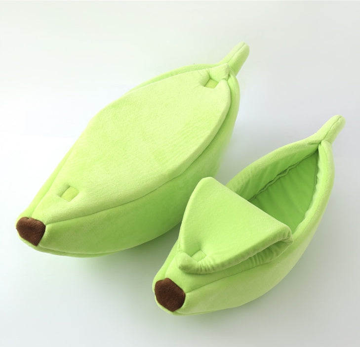 Cuccia per cani Pet House a forma di banana, tenera cuccia per animali domestici, nido, divanetto caldo per cani, letto per dormire