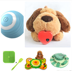 Pallina Giocattolo Intelligente per Cani, Giocattolo Interattivo Elettronico per Animali Domestici, Pallina Rimbalzante Automatica con Ricarica USB per Cuccioli, Regalo di Compleanno, Prodotto per Gatti