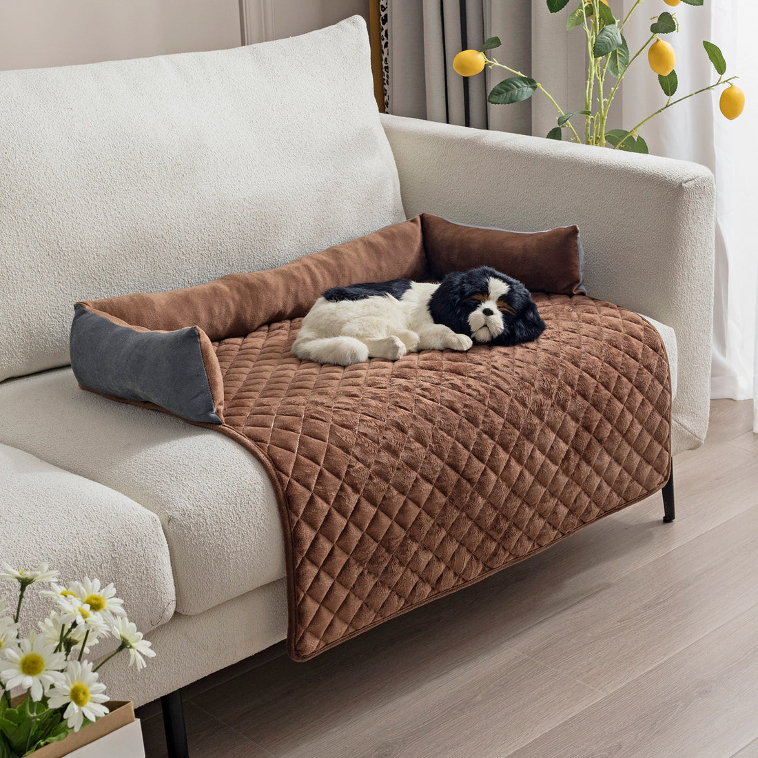 Divano letto per cani da compagnia, cucce per cani di taglia grande, cuscino caldo per gatti, tappetino, protettore per mobili, divano per cani