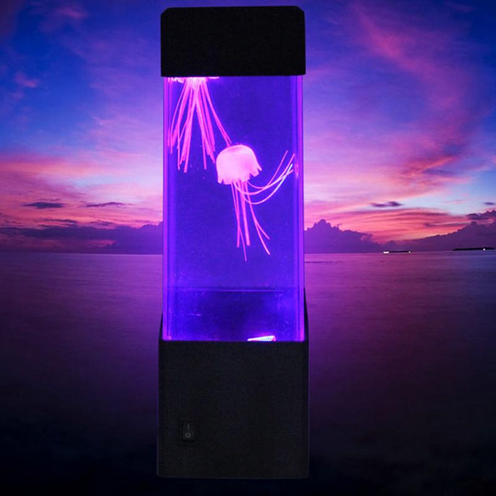 Luz de noche de medusas LED colorida