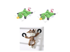 Gioco per Animali Domestici a Forma di Asino Giocattolo da Masticare in Corduroy per Cani Cuccioli con Squeak Morbido Osso di Peluche Gioco Molare per Cani Gioco per Addestramento Cani