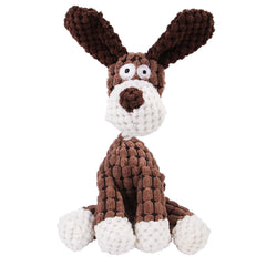 Gioco per Animali Domestici a Forma di Asino Giocattolo da Masticare in Corduroy per Cani Cuccioli con Squeak Morbido Osso di Peluche Gioco Molare per Cani Gioco per Addestramento Cani