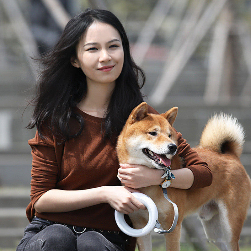 Corda di trazione retrattile per animali domestici, guinzaglio per passeggiate per cani, catena per cani, modello aggiornato