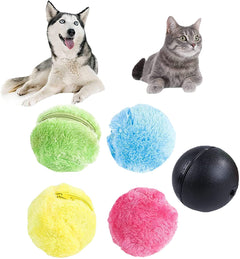 Palla Giocattolo di Peluche Elettrica Interattiva per Gatti, Cani e Orsetti, per Alleviare lo Stress