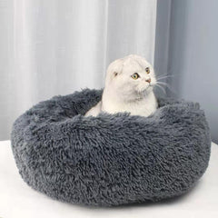 Cuccia rotonda lavabile in peluche