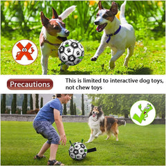 Pallone da Calcio Interattivo per Cani Giocattolo Gonfiabile da Addestramento per Cani All'aperto Palline per Border Collie per Cani di Taglia Grande Articoli per Animali Domestici