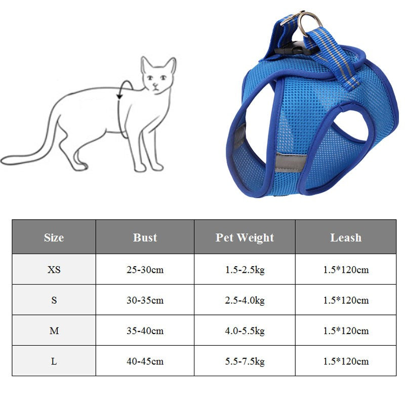 Imbracatura per gatti antigraffio