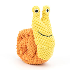 Giocattoli per cani Snail Snuffle Toys, giocattoli cigolanti per animali domestici, giochi cerebrali, distributori di snack per l'allenamento dell'istinto di ricerca del cibo, giocattoli di peluche arricchenti "nascondi e annusa" contro la noia