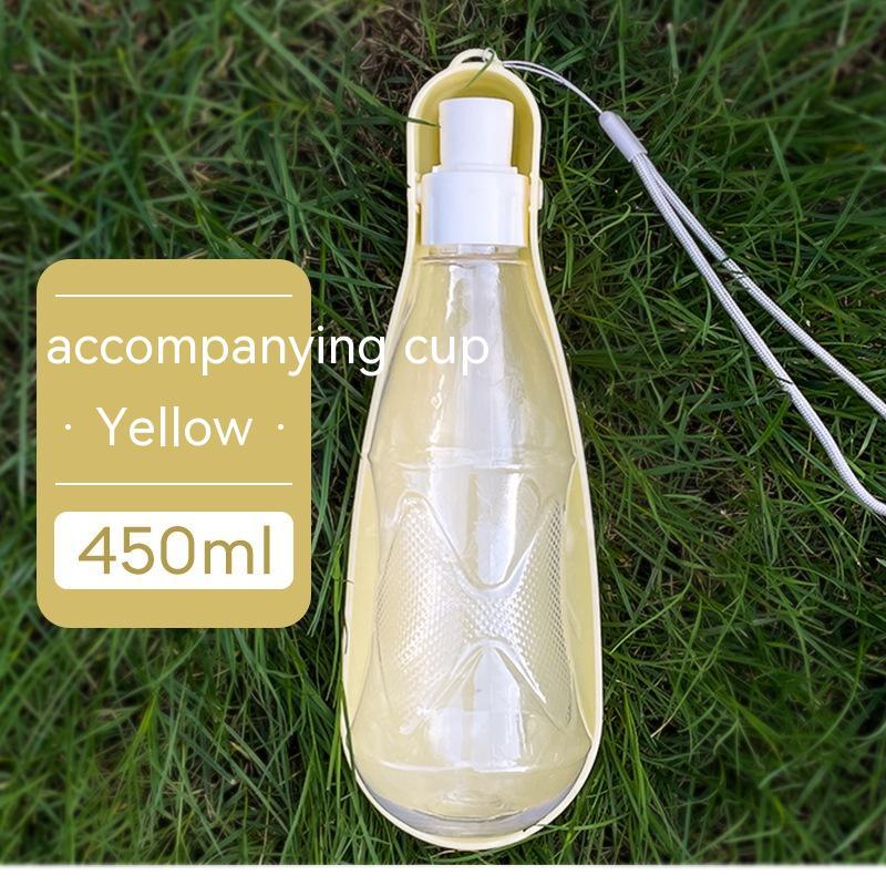 Borraccia per cani da viaggio pieghevole, borraccia portatile per animali domestici, 550 ml, per cani di taglia media e grande