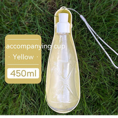 Borraccia per cani da viaggio pieghevole, borraccia portatile per animali domestici, 550 ml, per cani di taglia media e grande
