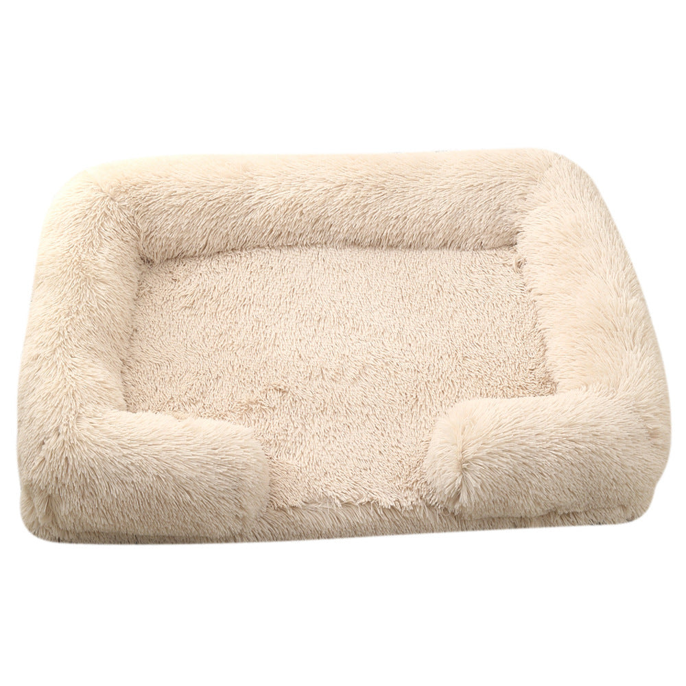 Cuccia Rotonda in Peluche per Cani Invernale