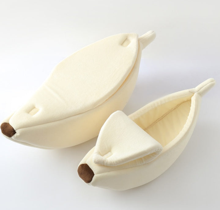 Cuccia per cani Pet House a forma di banana, tenera cuccia per animali domestici, nido, divanetto caldo per cani, letto per dormire