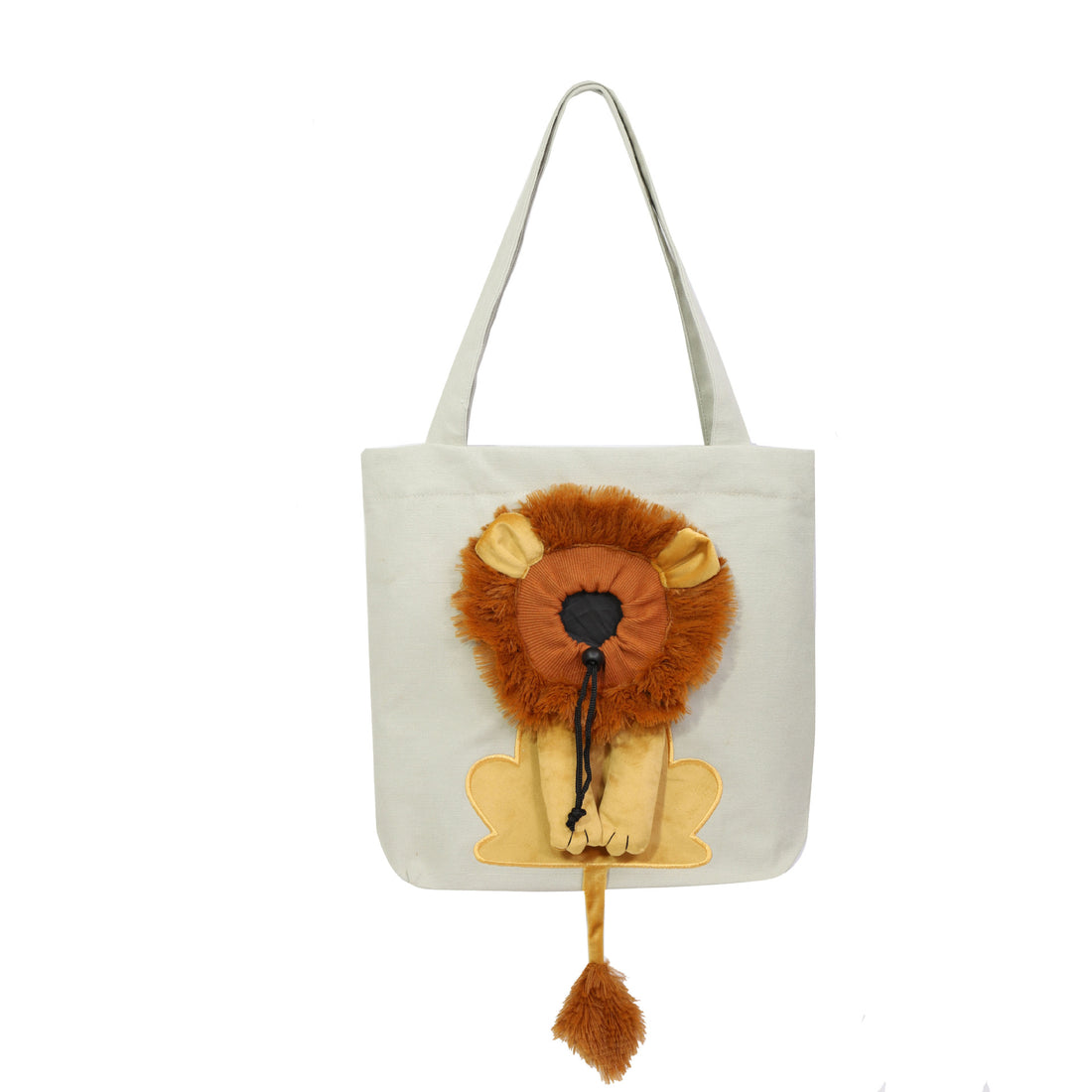 Trasportini Morbidi per Animali Domestici, Design Leone, Borsa Trasportino Portatile Traspirante per Gatti e Cani, Borsa da Viaggio per Animali Domestici con Cerniere di Sicurezza
