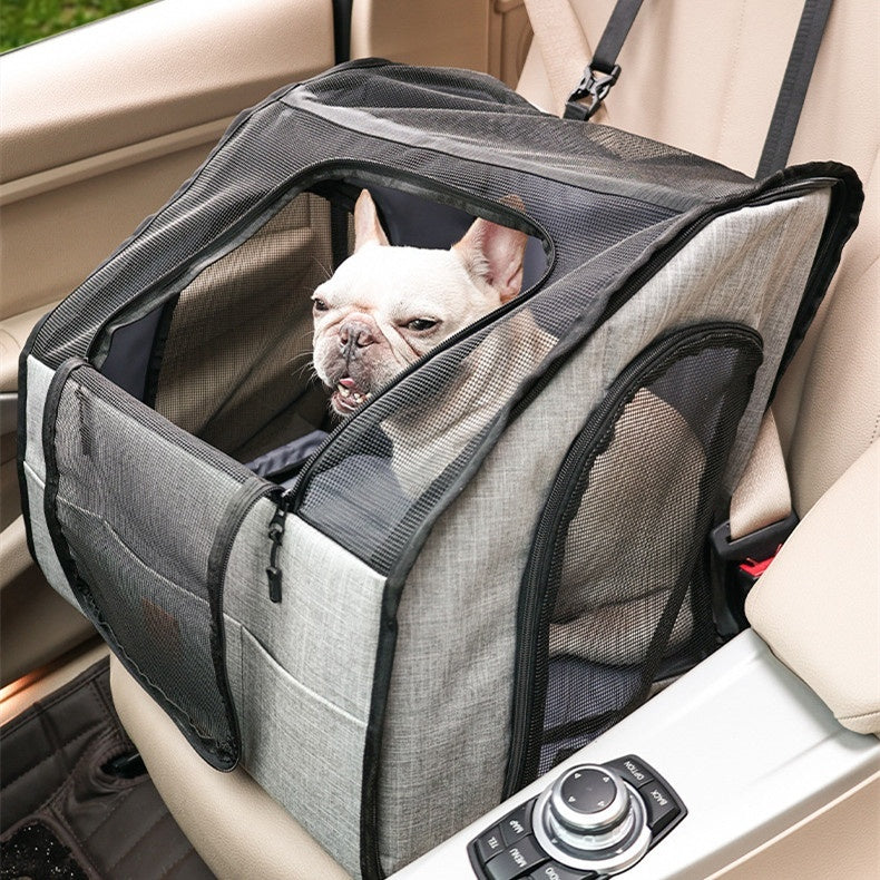 Gabbia per animali domestici portatile pieghevole impermeabile e resistente all'usura per auto Tappetino spesso impermeabile per cani Tappetino per animali domestici per auto
