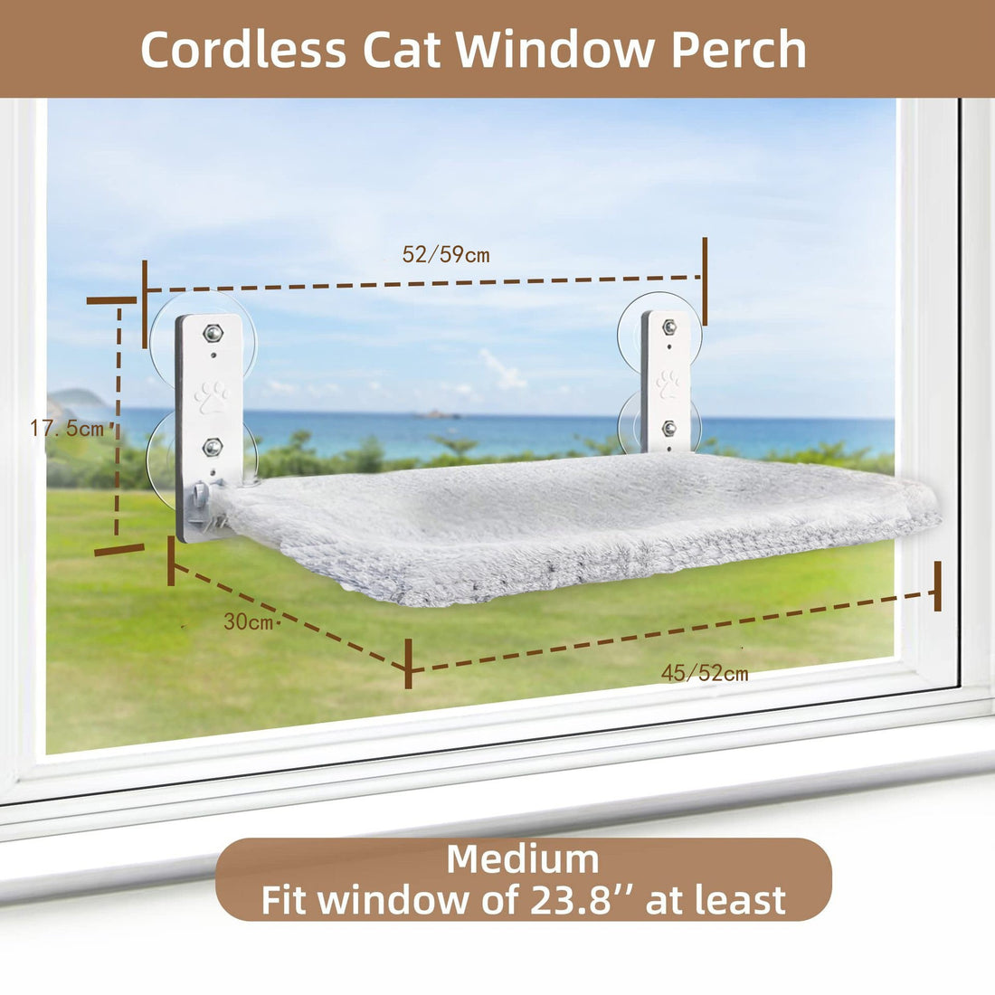 Lettiere per animali domestici Cordless Finestra Posatoi Gatto Amaca Interno Pieghevole Sedile Animale Domestico Comodo Cordless Amaca