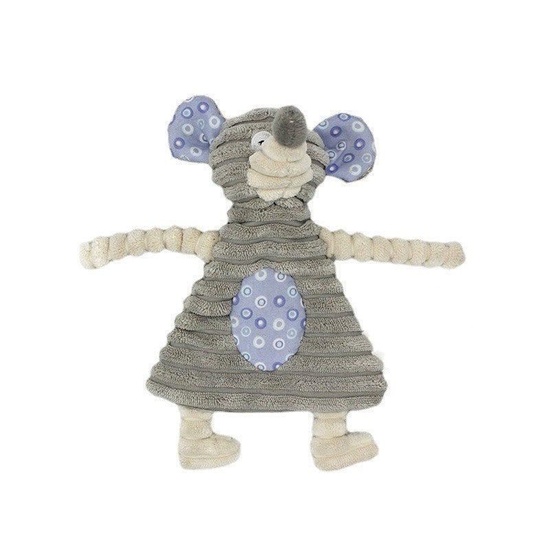 Gioco per Animali Domestici a Forma di Asino Giocattolo da Masticare in Corduroy per Cani Cuccioli con Squeak Morbido Osso di Peluche Gioco Molare per Cani Gioco per Addestramento Cani