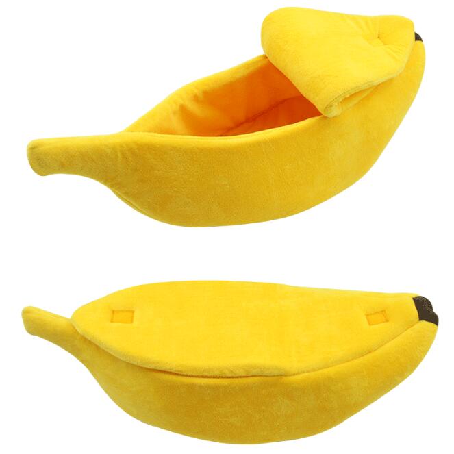 Cuccia per cani Pet House a forma di banana, tenera cuccia per animali domestici, nido, divanetto caldo per cani, letto per dormire