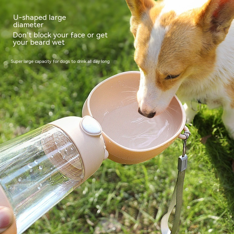 Borraccia portatile per cani, contenitore per cibo e acqua per animali domestici, ciotola per l'alimentazione, ciotola da viaggio per esterni, distributore d'acqua