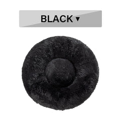 Cuccia per cani Fluffy Donut – Letto per animali domestici caldo, morbido, in peluche lungo – Cuccia per cani e gatti – Tappetino per divano lavabile – Cuccia calmante per cani di taglia piccola e grande