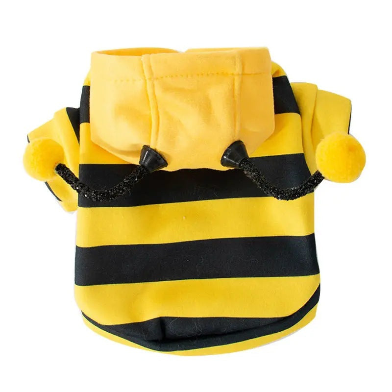 Maglione in pile piccolo medio per cani e gatti con rana, prodotti per animali domestici