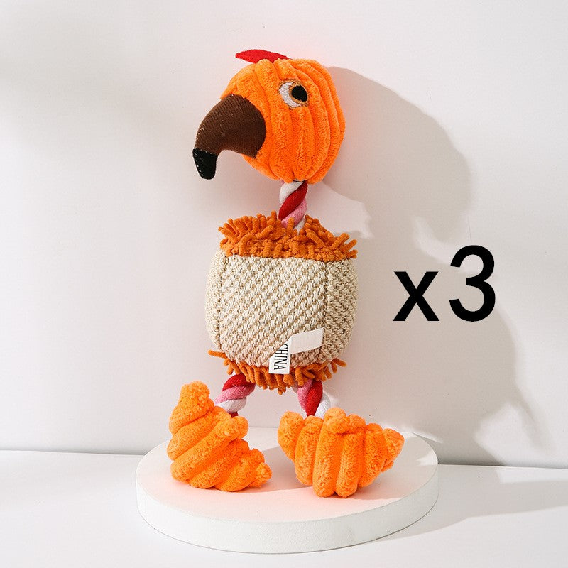 Gioco per Animali Domestici a Forma di Asino Giocattolo da Masticare in Corduroy per Cani Cuccioli con Squeak Morbido Osso di Peluche Gioco Molare per Cani Gioco per Addestramento Cani