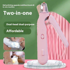 2 in 1 Tagliaunghie per animali domestici con luce LED forbici speciali per linea di sangue per cani e gatti multifunzione tagliaunghie per zampe di animali forniture per animali domestici