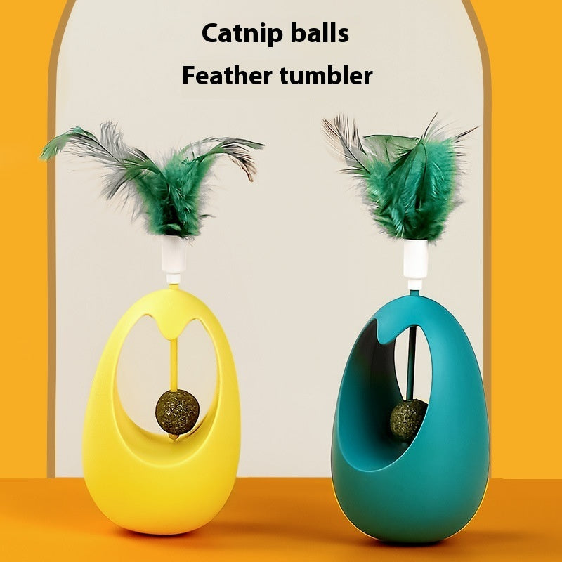 Pallina Catnip Tumbler Giocattolo per Gatti con Menta Gatta per Masticare