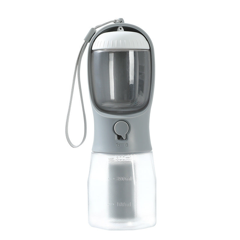Tazza d'acqua per cani, cibo, sacchetto per immondizia, tre-in-uno, portatile, piccola, multi-funzionale, per animali domestici