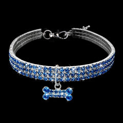 Collare per cani con strass, collare di cristallo per cuccioli Chihuahua, guinzaglio per cani di piccola taglia e gatti