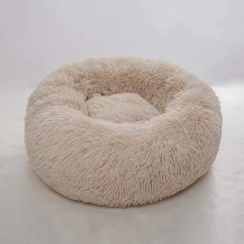 Cuccia rotonda lavabile in peluche