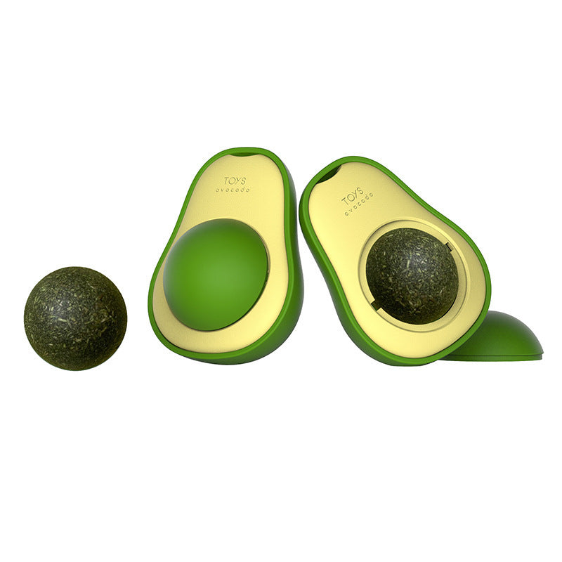 Giocattolo multifunzionale Catnip Menta Gatto Avocado Girevole a 360 gradi, autoriparante, per animali domestici