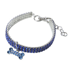 Collare per cani con strass, collare di cristallo per cuccioli Chihuahua, guinzaglio per cani di piccola taglia e gatti