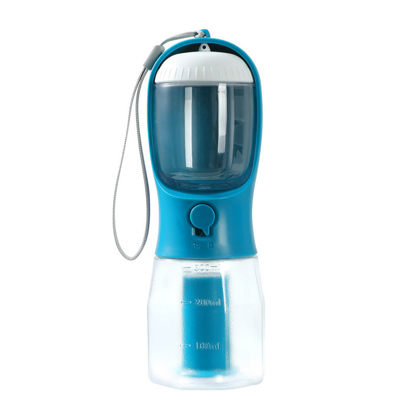 Tazza d'acqua per cani, cibo, sacchetto per immondizia, tre-in-uno, portatile, piccola, multi-funzionale, per animali domestici