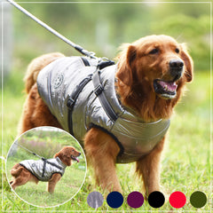 Vestiti Impermeabili per Cani Cappotto Invernale per Cani con Imbracatura Abbigliamento Caldo per Animali Domestici Giacca per Cani di Taglia Grande Cappotto Chihuahua Labrador Costume