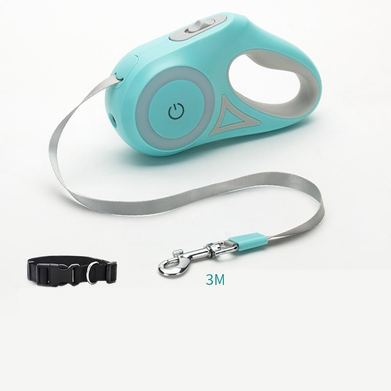 Guinzaglio per cani Guinzaglio retrattile e collare per cani Faro Corda da trazione automatica per cani e gatti per cani di piccola e media taglia Prodotto per animali domestici